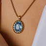 Колье TIVOLA UNICA big (G/P) Aquamarine 3cm Арт.: 420528
