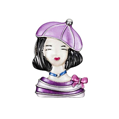 Брошь Девочка в берете XZ1479.11 V/S 