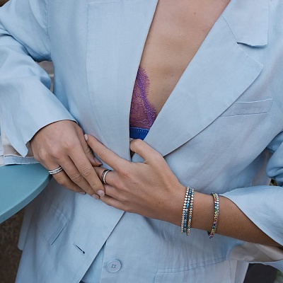 Браслет Crystal-Silver  Coeur de Lion  0600/30-1817 