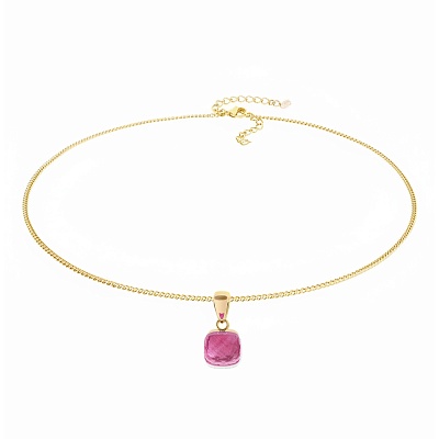 Колье FIRENZE (G) Padparadscha 107001/48-4308 