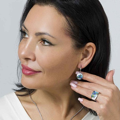 Серьги  Fiore Luna  AE03599-13 