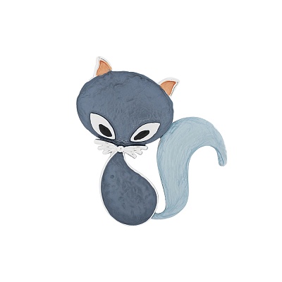 Брошь Лиса XZ0331.23 BL/S 