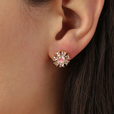 Серьги CARNEA SG LIGHT ROSE / PEACH  Dyrberg Kern  460072 
