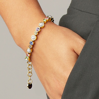 Браслет SACHA SG PASTEL MULTI / WHITE PEARL  Dyrberg Kern  450096 