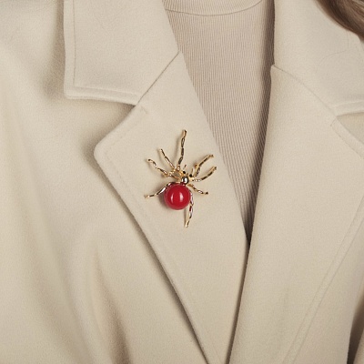 Брошь Паук  Shadore  XZ2108.7 R/G 