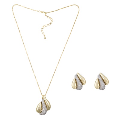 Комплект колье+серьги SG205870E-001 G 