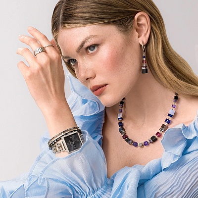 Колье Blue-Purple  Coeur de Lion  3039/10-0708 