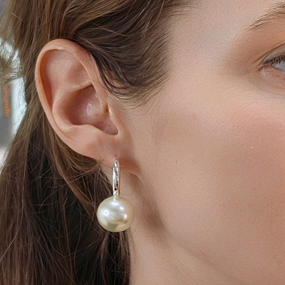 Серьги WHITE PEARL  Fiore Luna  ABE23446-04 S 