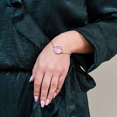 Браслет SHELL ROSE  Fiore Luna  CB01734-4 R/RG 