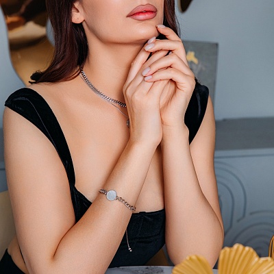 Браслет MOP  Fiore Luna  C2110NM-B04.2 BW/S 