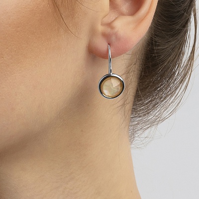 Серьги nautilus  Possebon  A9002.12 BW/S 