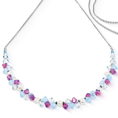 Колье Lilac-Blue  Coeur de Lion  1124/10-0839 