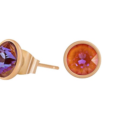 Пусеты Orange Glow Delite  Fiore Luna  SWE298 OGD RG 