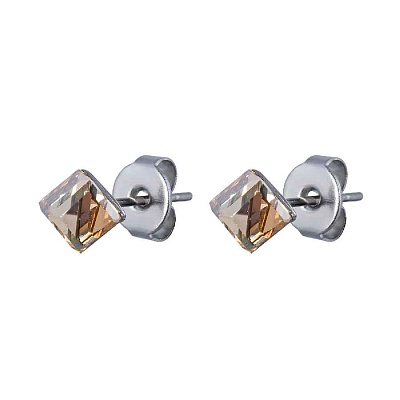 Пусеты Crystal Champagne SWE0127/1 CH S 