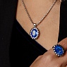 Колье TIVOLA UNICA big (S/P) Royal blue delite 3cm Арт.: 420683