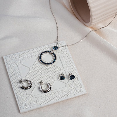 Пусеты BBL 8мм  Fiore Luna  A2002SW-E08.23 BL/S 