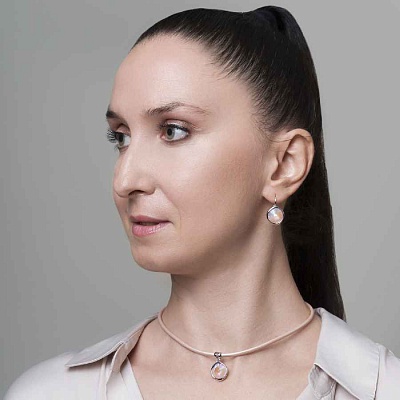 Колье Dusty Pink Delite  Fiore Luna  B1902.M01 R/S 