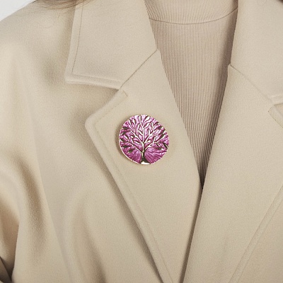 Брошь Дерево с листьями  Shadore  XZ1362.11 V/G 