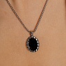 Колье TIVOLA UNICA big (S/P) Jet 3cm Арт.: 420512