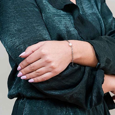 Браслет PERLE  Fiore Luna  CB03168-1 BW/S 