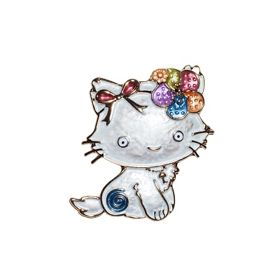 Брошь KITTY XZ1444.27 M/G 