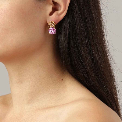Серьги BECKIA SG LIGHT ROSE / PEACH  Dyrberg Kern  460070 