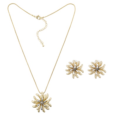 Комплект колье+серьги SG201746E-001 G 