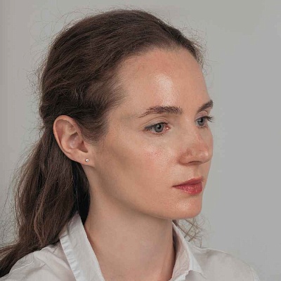 Пусеты Cubic zirconia Ske Blue  Fiora Luna  SWE0128 SB G 