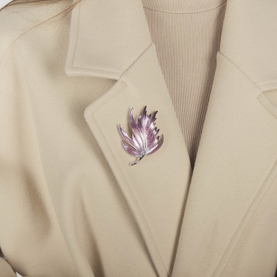 Брошь Лист  Shadore  XZ0923.16 G/S 