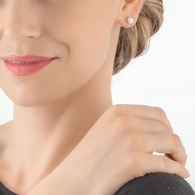 Пусеты White-Gold  Coeur de Lion  1130/21-1416 