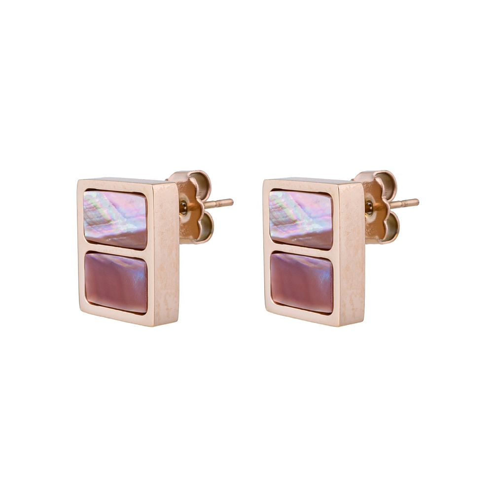 Fiore Luna Серьги Пирамида SHELL ROSE Fiore Luna *AE02788-8 R/RG Арт.: *AE02788-8 R/RG