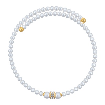 Колье Cylinder Crystal B2409PE-N02.2 BW/G 