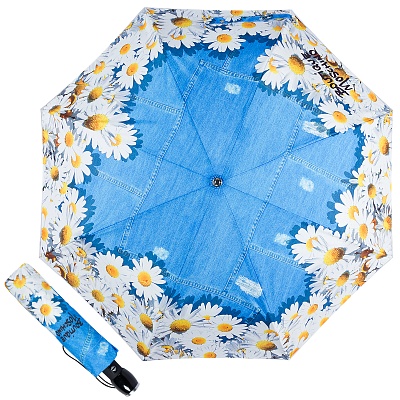 Зонт складной Moschino 7026-OCA Denim Daisies Multi product-2759 