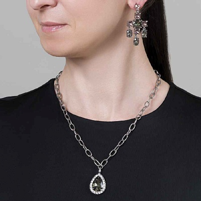 Колье METTA SS GREY /CRYSTAL  Dyrberg Kern  450082 