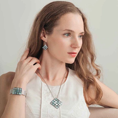 Браслет на металлическом ремешке  Fiora Luna  CB01361-2 BL 