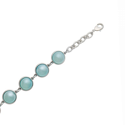 Классический браслет Pearl Blue Sky Agate  Possebon  C1362.21 BL/S 