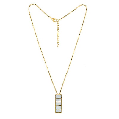 Колье Пирамида SHELL WHITE BP02788-7 BW/G 