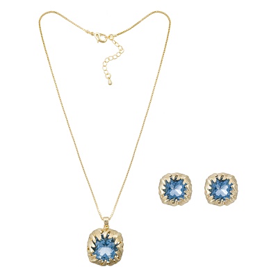 Комплект колье+серьги SG209474E-001 G 