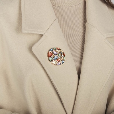 Брошь Мозаика  Shadore  XZ0574.11 V/G 