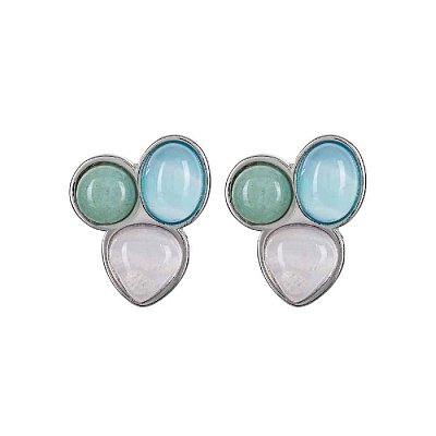 Серьги Azul, Q.Roze, Q.Verde A0292.20.7.17 S 