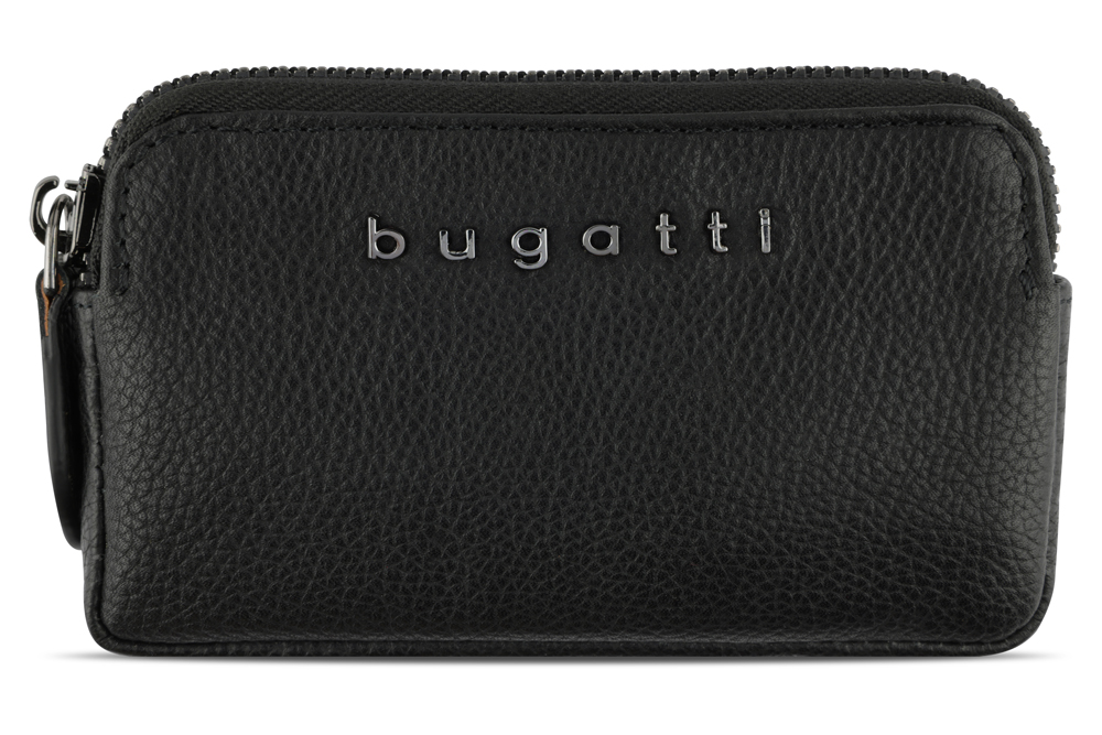 Bugatti Ключница BUGATTI Bella, чёрная, воловья кожа/полиэстер, 12х1,5х7 см Арт.: 49482001