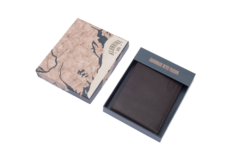 Klondike 1896 Бумажник KLONDIKE Claim, натуральная кожа в коричневом цвете, 12 х 2 х 9,5 см Арт.: KD1105-03