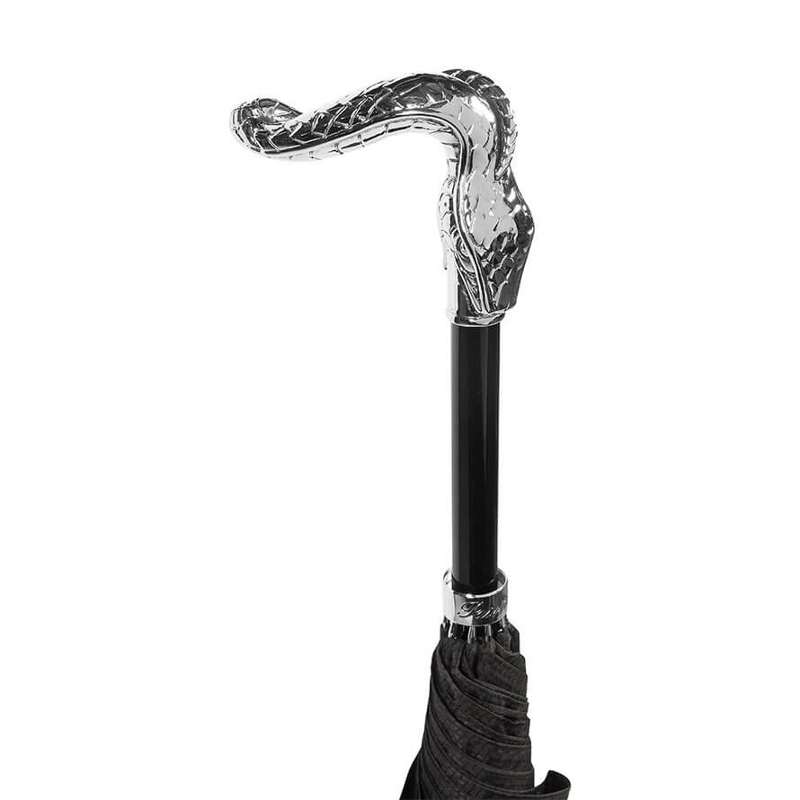 Pasotti Зонт-трость Pasotti Sempia Silver Niagara Black Арт.: product-2409