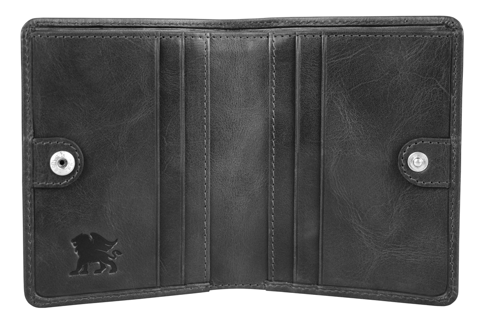 MANO 1919 Портмоне для кредитных карт Mano "Don Luca", натуральная кожа в черном цвете, 8,5 х 11 см Арт.: M191945101