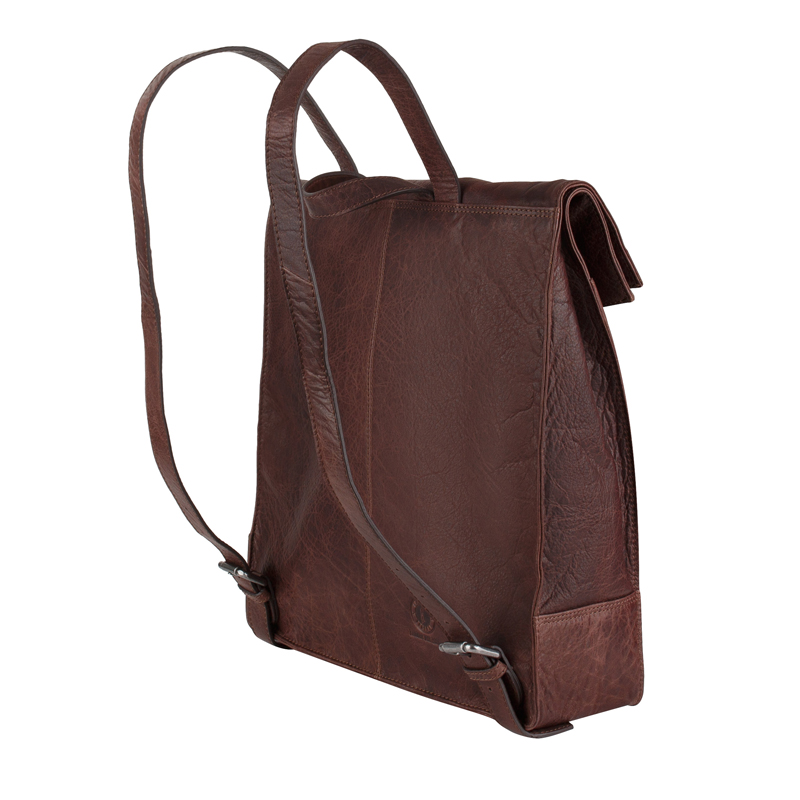 Klondike 1896 Рюкзак-сумка KLONDIKE DIGGER «Mara», натуральная кожа в темно-коричневом цвете, 32,5 x 36,5 x 11 см Арт.: KD1070-03
