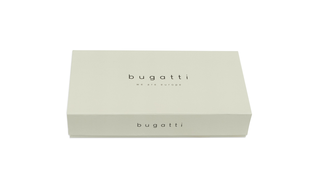 Bugatti Кошелёк женский BUGATTI Banda, с защитой RFID, коричневый, кожа козы/полиэстер, 18,5х2,5х9,5 см Арт.: 49133502