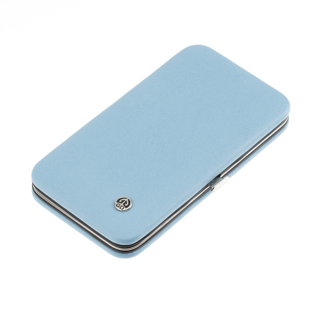 GD Маникюрный набор GD, 7 пр. Футляр: искусственная кожа, цвет серо-голубой Арт.: 2171GBSM