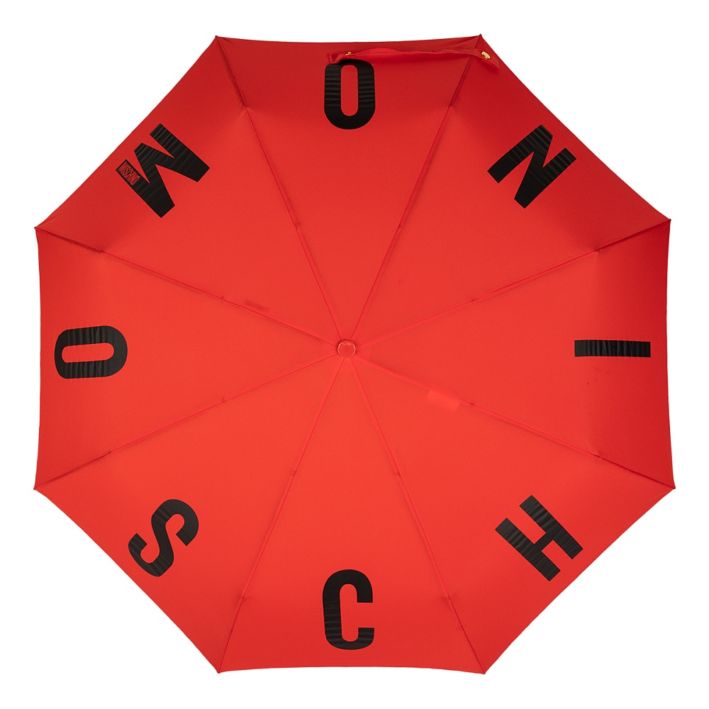 Moschino Зонт складной M logo Red Арт.: product-3543