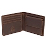 Бумажник KLONDIKE Yukon, натуральная кожа в коричневом цвете, 10,5 х 2,5 х 9 см Арт.: KD1116-03