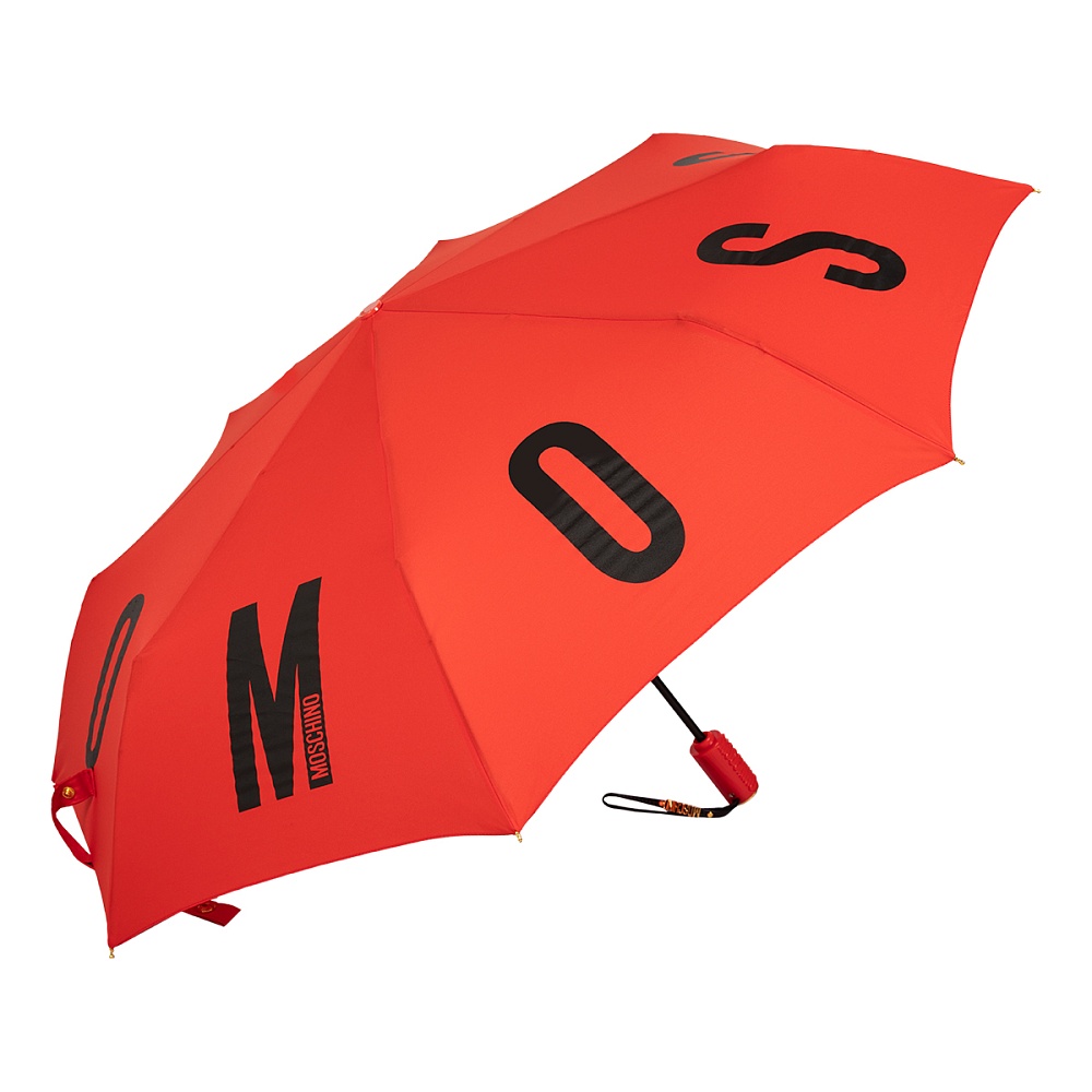 Moschino Зонт складной M logo Red Арт.: product-3543